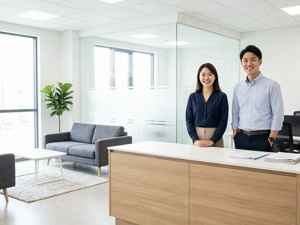 SEO notes spread across a desk with a keyword map on screen